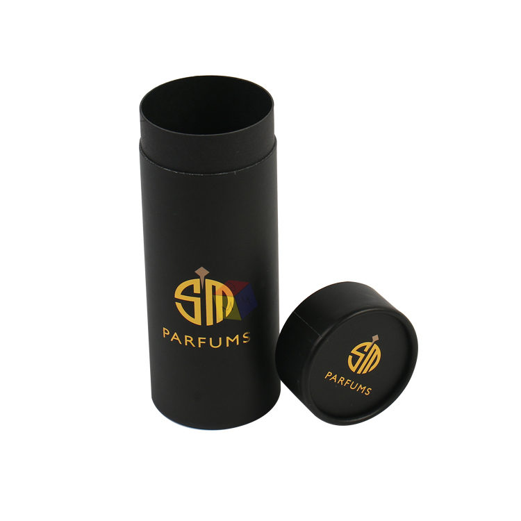 Eco Friendly Cardboard Paper Round Tube Essential Oils Cylinder Gift Box Packaging
