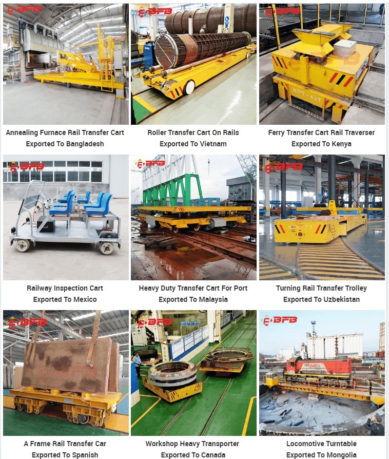 Heavy Duty Rail Road Marine Shipyard Trolleys Manufacturer