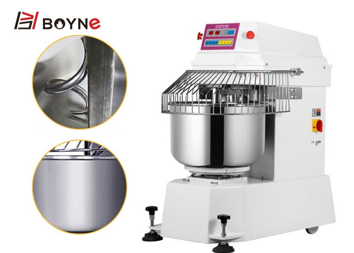 Stainless Steel 25kg Spiral Dough Mixer Dough Kneader For Bakery