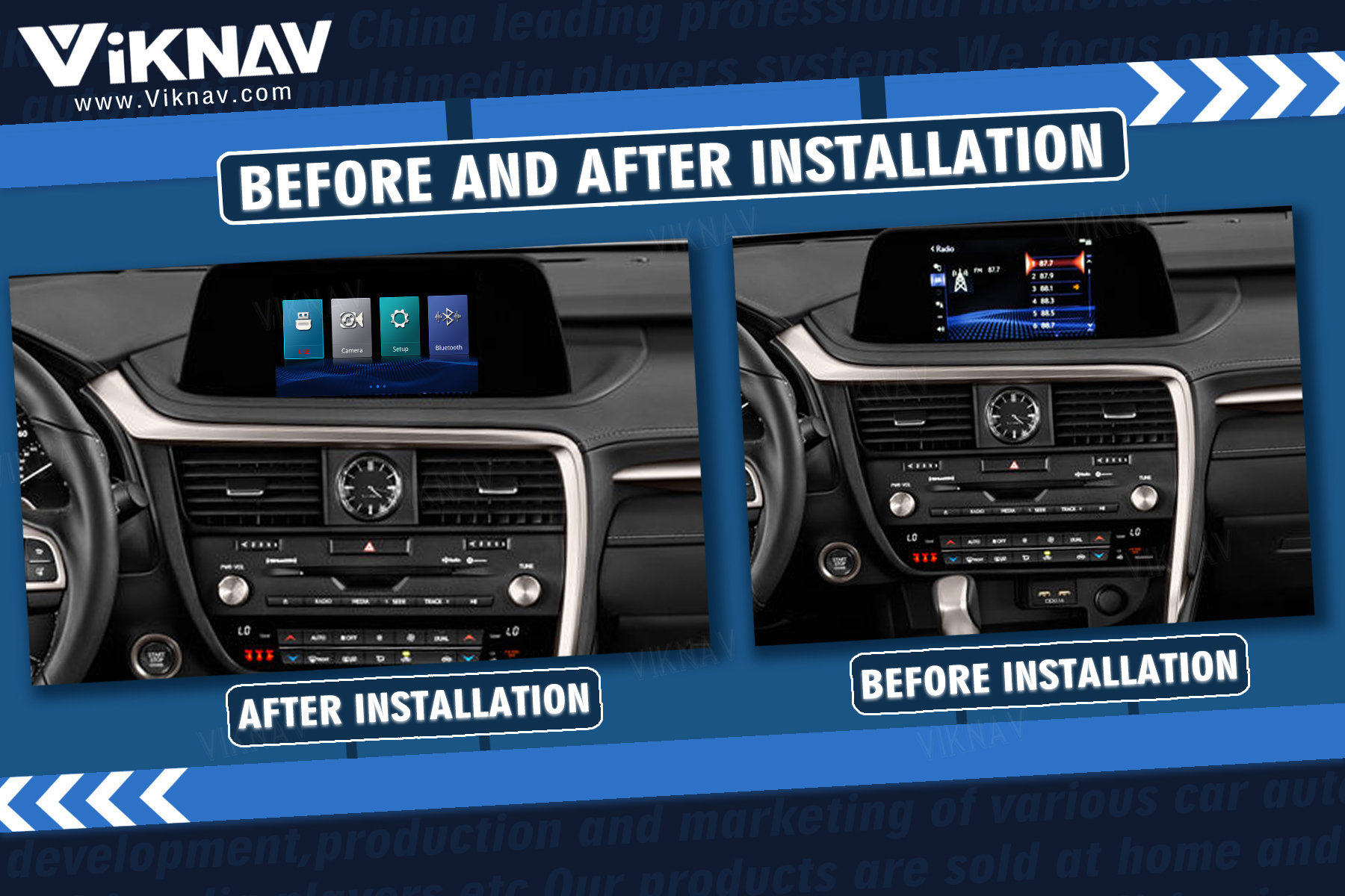 Viknav Fit For Original Car 8 Inch Screen Linux System For Lexus RX 2020 2021 2022 Wireless Apple CarPlay Android Auto