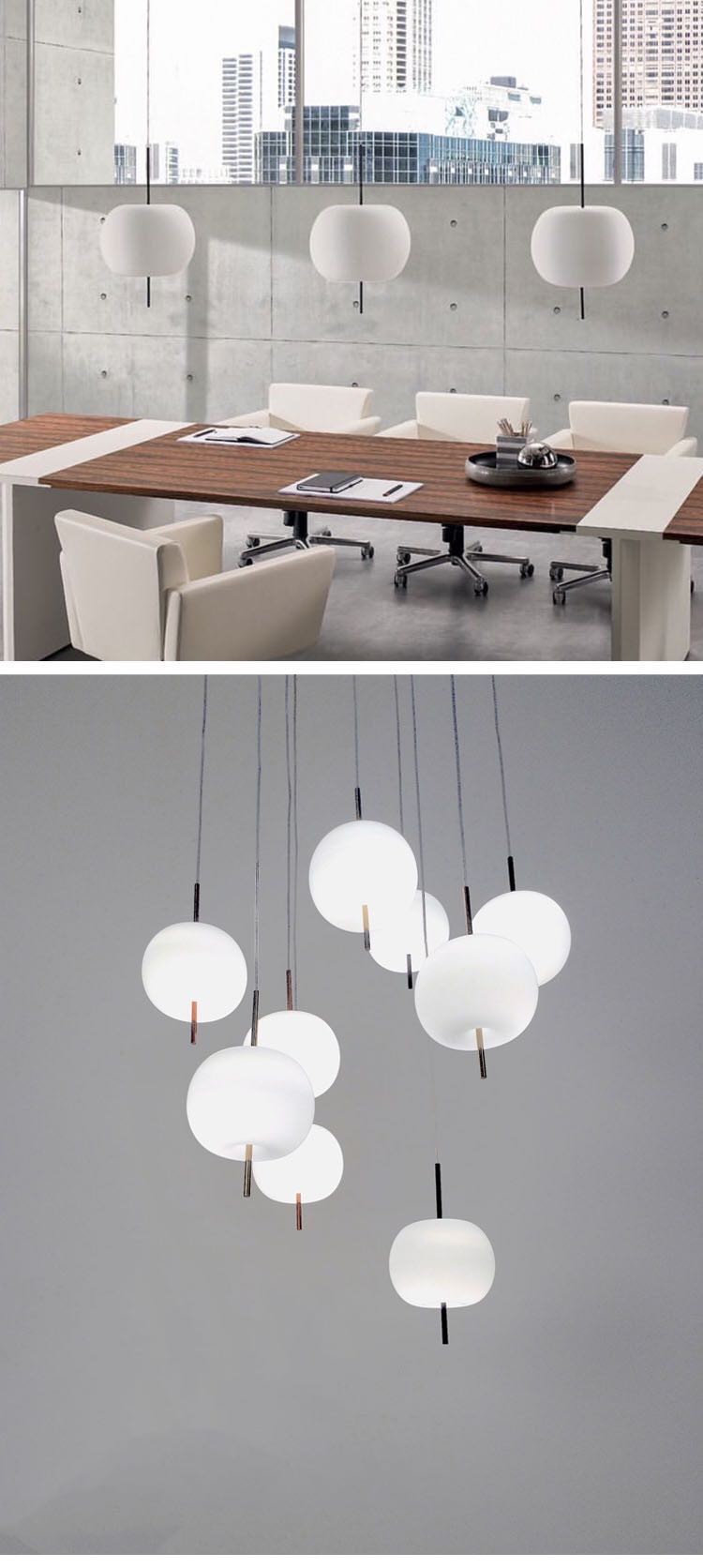Italy Creative Kitchen Pendant Lights Minimalism Living Room Kushi Pendant Lamp (WH-GP-154)