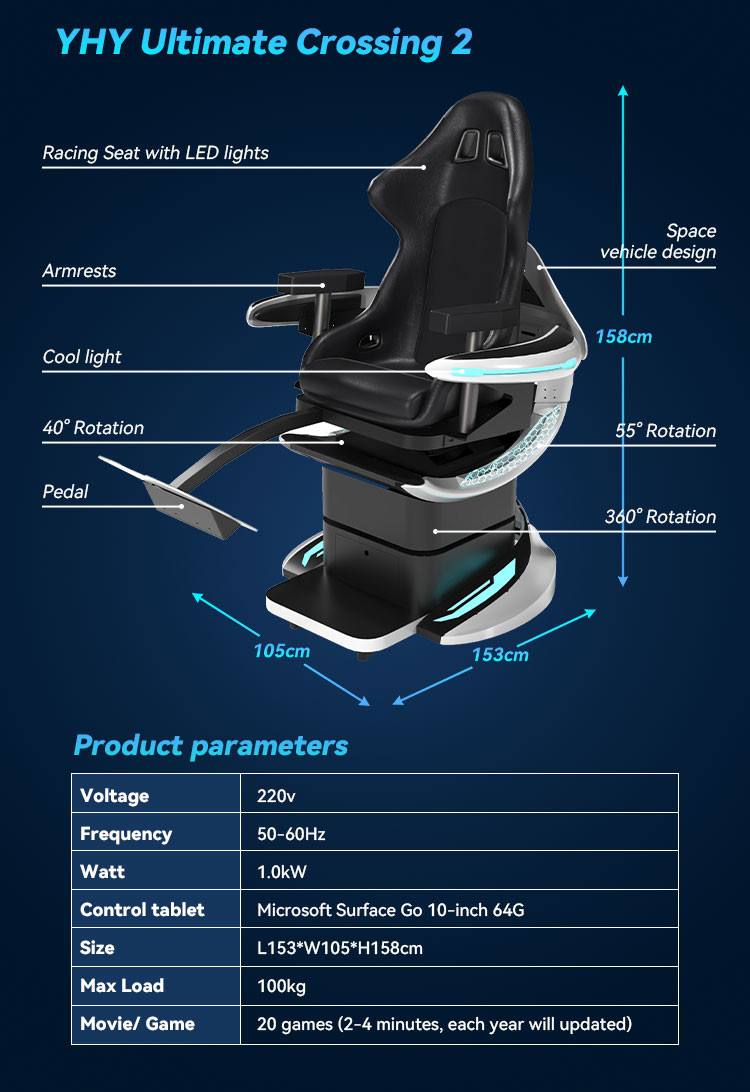 Upgrade Your Gaming Experience with YHY Ultimate Crossing 2 VR 360 Simulator