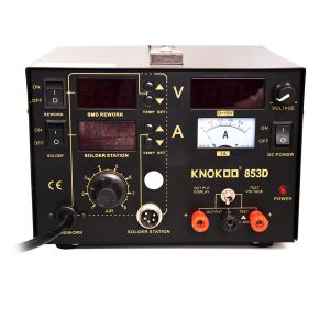 KNOKOO 2A 3 in 1 Hot Air Soldering Station 853D bga Rework Soldering Station