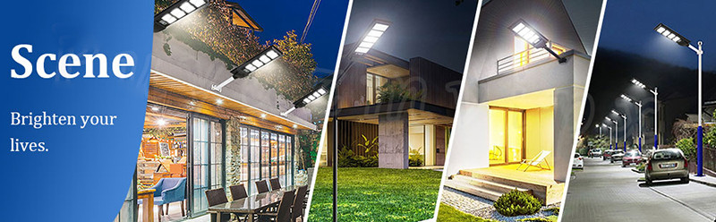 Outdoor Led Pole Light Community Park Landscape Waterproof Garden Lights Solar Bulb Lights Outdoor