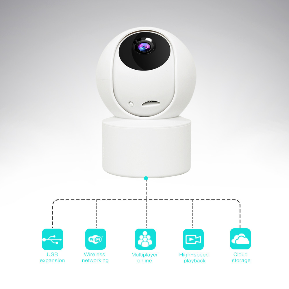 Home Security Night Vision CCTV Camera ABS Material For The Elder Babies Caring