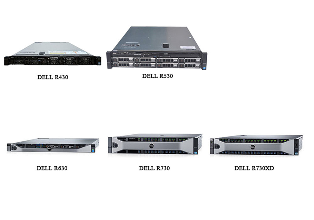 Stock Dual CPU Rack Servers for Custom OEM Poweredge 13Gen R730xd R730 R630 R530 R430