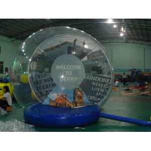 OEM Inflatable Snow Globe with Tunnel for Promotion