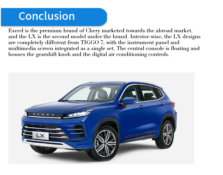 R16 Tires 2024 EXEED Rx PHEV Yaoguang STELLAR Alkaid AtlantiX Zhuifeng ET vx txl 0km Used Cars Exeed TX for Russia and Kazakhstan