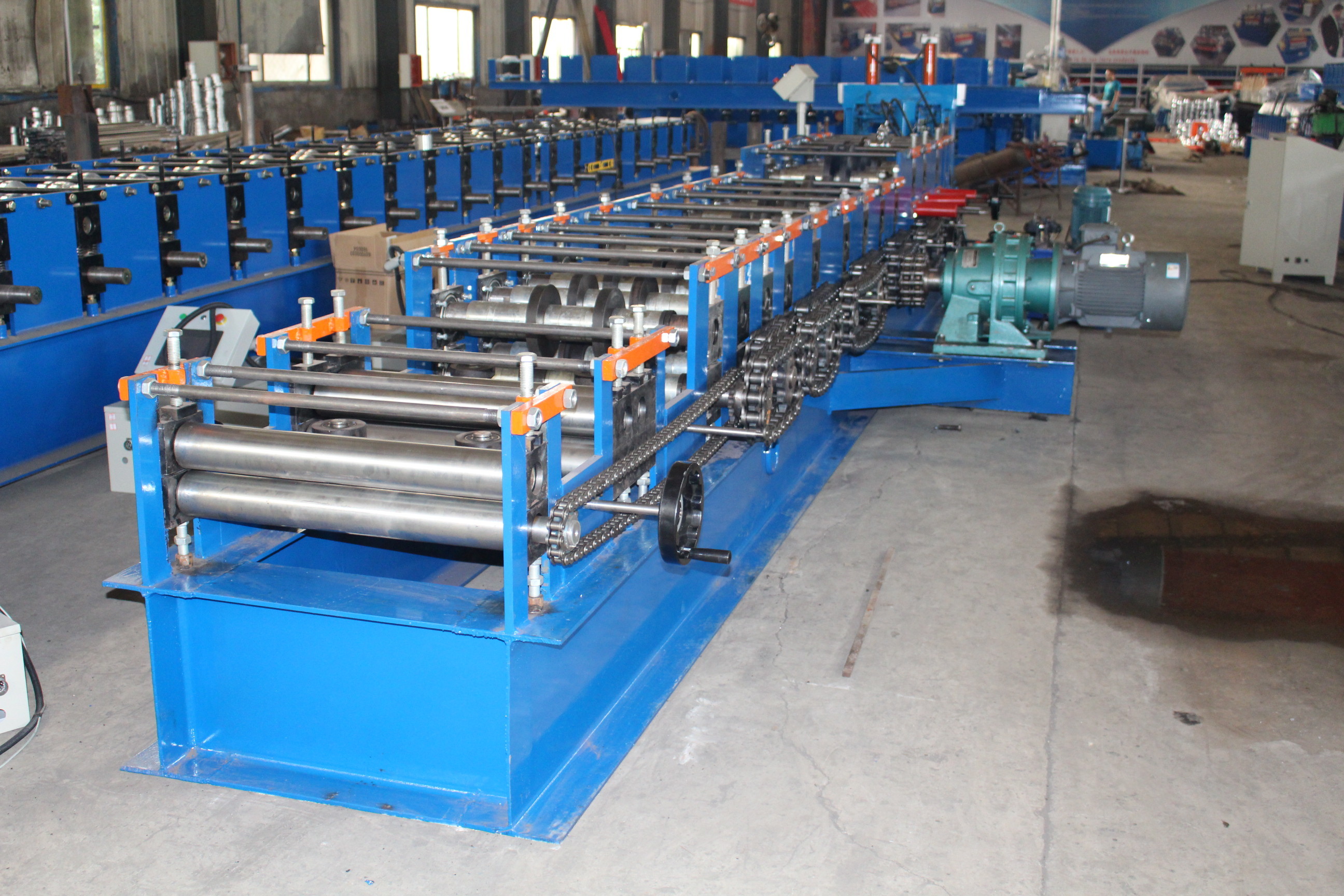 Steel Frame C Z Purlin Making Machines For 1.5-3.0mm Thickness At 10-22m/min Forming Speed