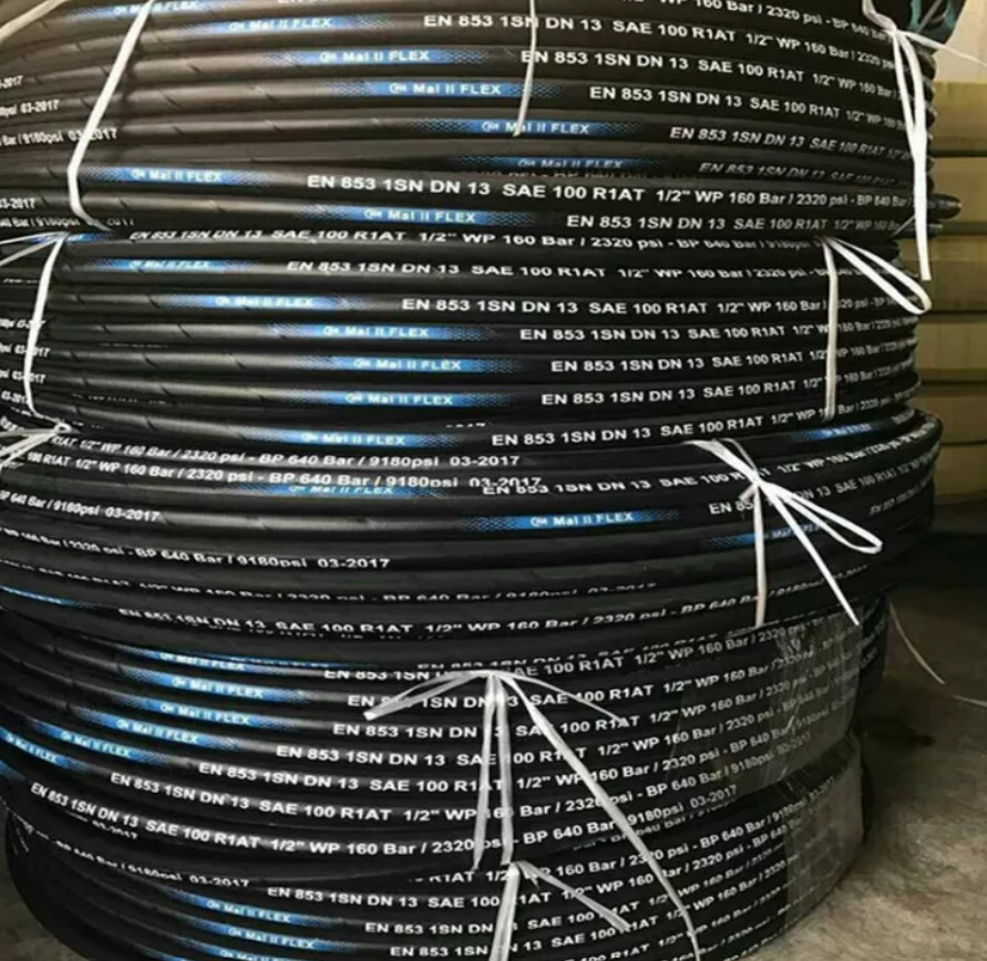 Excavators Loaders High Pressure Hydraulic Hose Large Diameter Braided Winding Hose