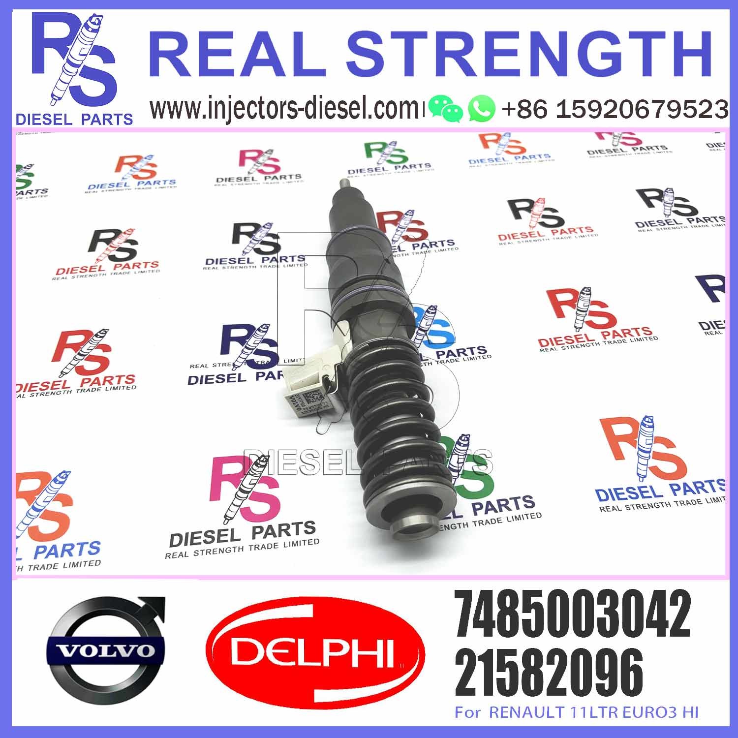 Diesel Fuel Injector Nozzle 7421644598 7485003042 7485003949 85003042 85003949 for V-O-L-V MD11 RENAULT Premium Diesel Eng