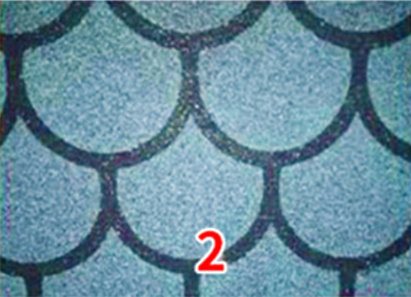 1m Width Colored Sand and Aluminum Foil Fish Scale Roof Bitumen Waterproof Membrane