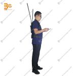 Ground line-of-sight transmission 5 km mesh ad hoc network single-soldier radio