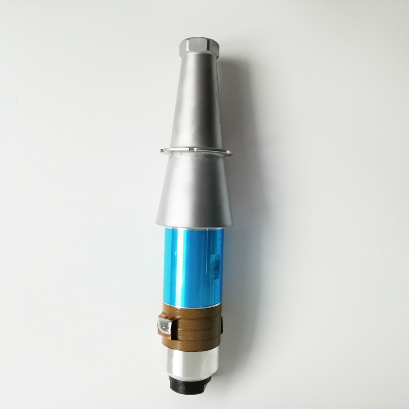 2000W metal ultrasonic welding machine transducer with booster for 20khz metal welding frequency