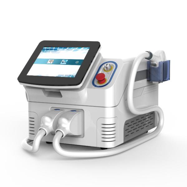 Portable 2 In 1 Professional Laser Hair Removal Equipment Plus E - Light IPL SHR