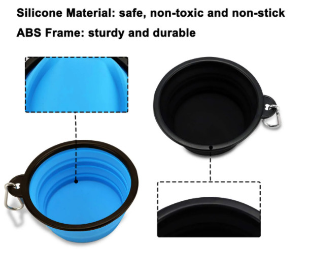 Costom Slow Feeder Dog Bowl Tpe Rubber Dog Bowl Travel Drink Feeder