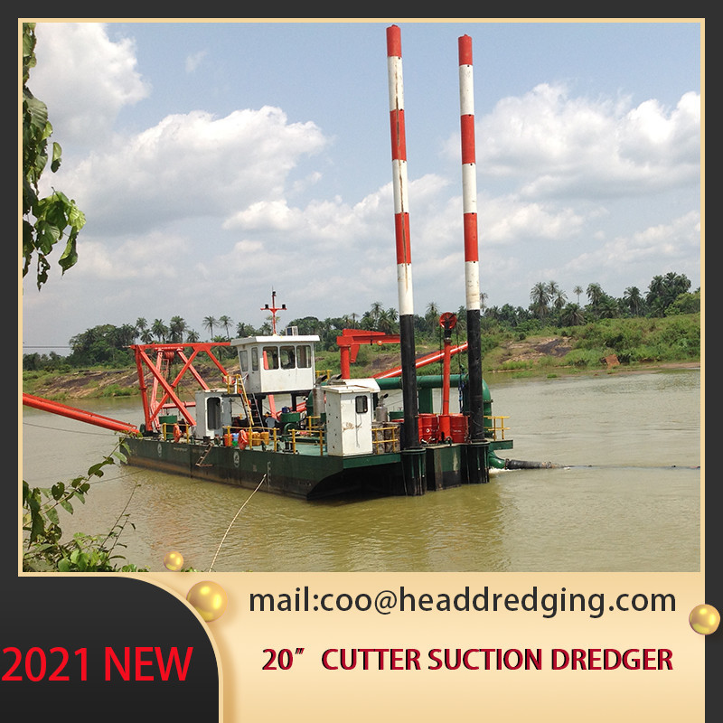 Hydraulic Sand Dredger Vessel ISO9001 Certificated 20 Inch