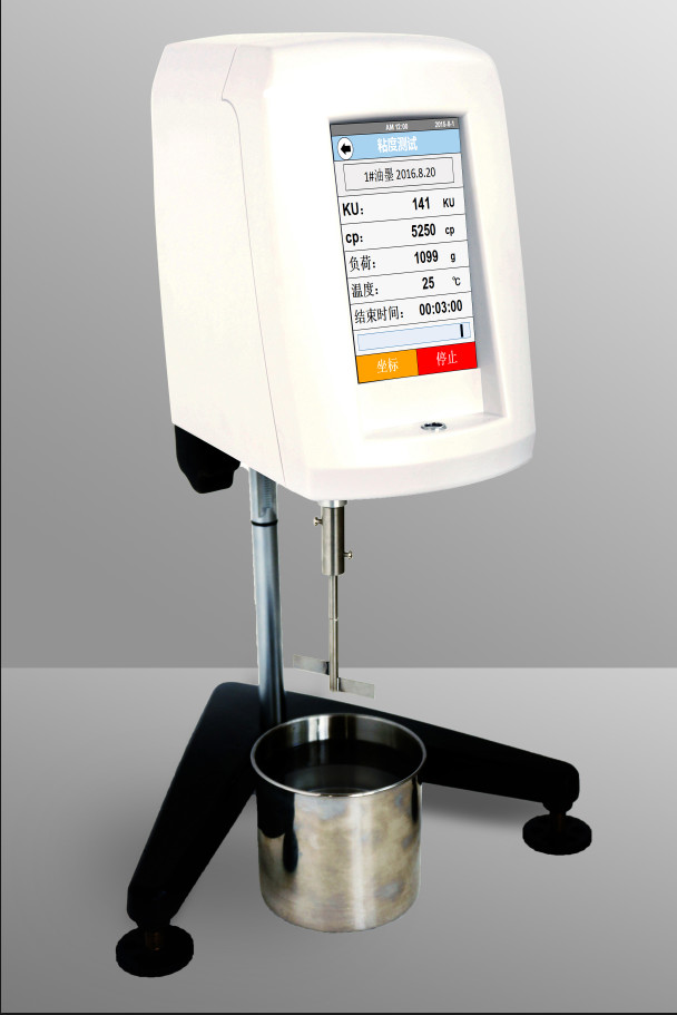 CE ISO Electronic Viscosity Tester / Digital Display Rotational Viscometer 220V