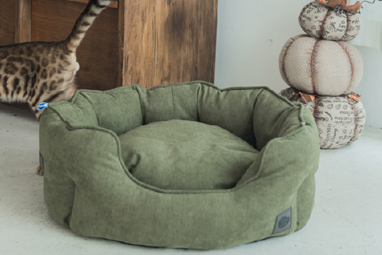 Calming Plush Fluffy Anxiety Donut Dog Bed Medium L Xl Xxl Xxxl
