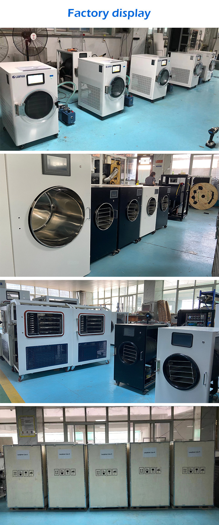 Lcd Display Food Vacuum Freeze Dryer For Food Preservation
