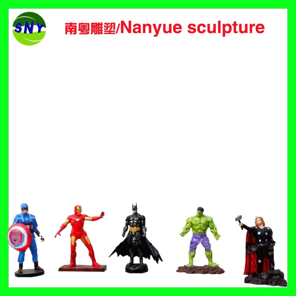 life size fiberglass movie marvel character hulk statue as decoration in park or hall center
