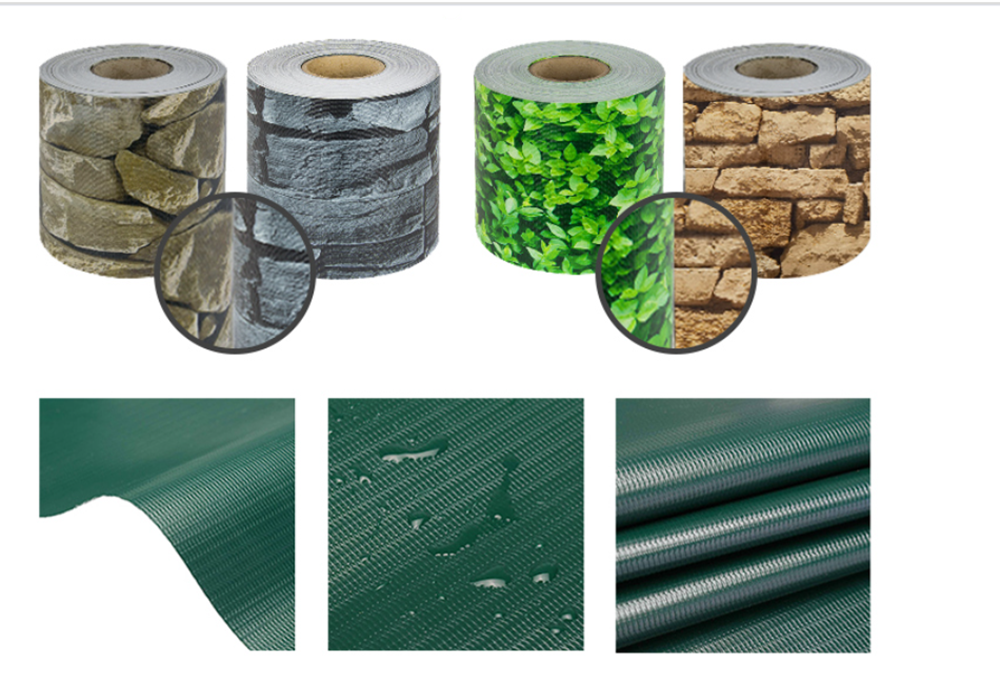 Garden Protection 450gsm PVC Fence Strip Fabric Screen Tarpaulin PVC Strip Fence Roll