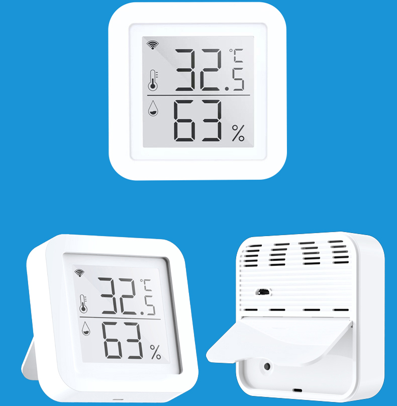 LED Screen 2.4G Wifi Thermometer Hygrometer Smart Hygrometer Alexa