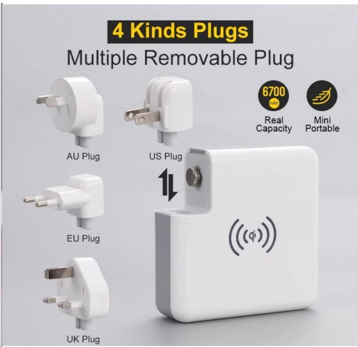 Wall Charging 2 USB 6700mAh Wireless Charger Power Bank