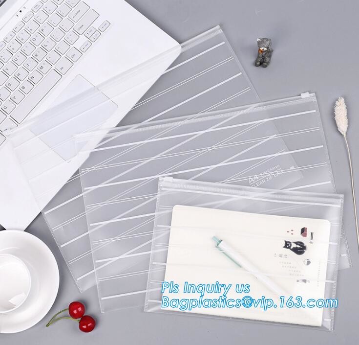 Zip Top Custom Printing Eco Friednly Slider Zip lockkk Bag, slider zipper pvc pouch clear vinyl pvc Zip lockkk bag