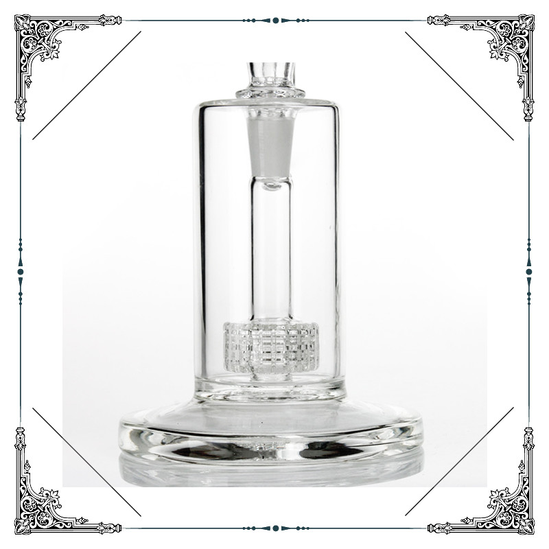 Hand Blown Glass Water Bubbler 8.5 Inches Matrix Perc Mini Smoking Water tube