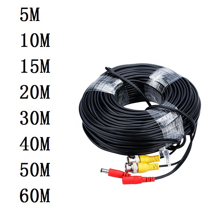 CUSTOM 5M 10M 20M Male Female Security Assembly RG59 Video BNC DC Power SDI CCTV Camera Cable
