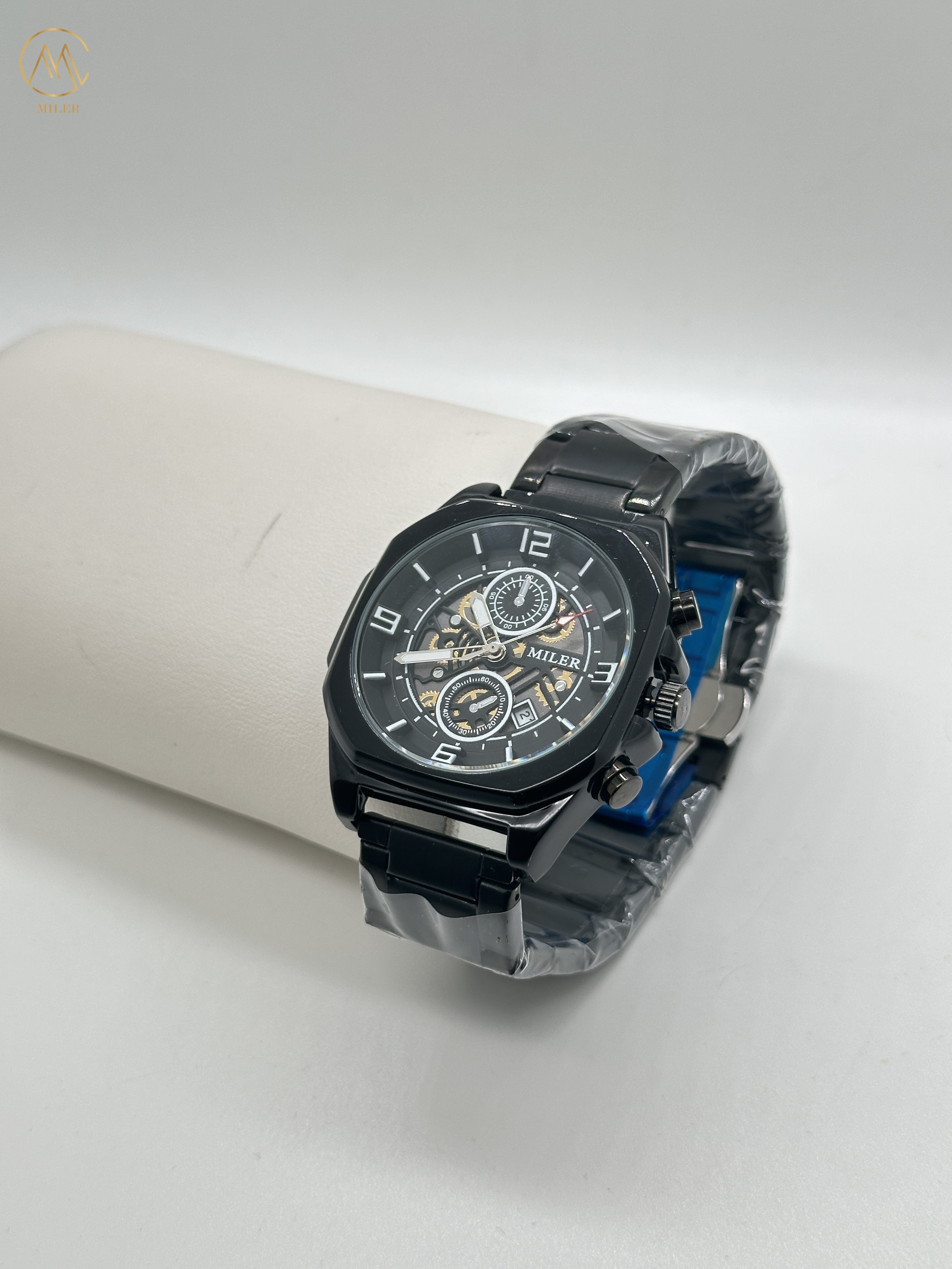 ML1113-Black Bezel High Quality Skeleton Wristwatches
