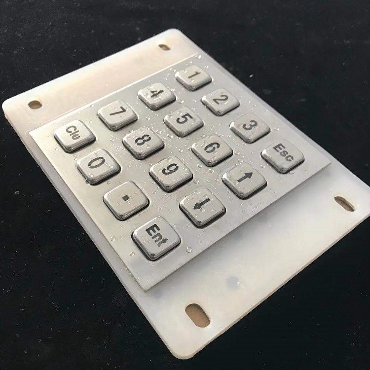 Usb Interface Waterproof Keypad Stainless Steel Digital Button With Backlight
