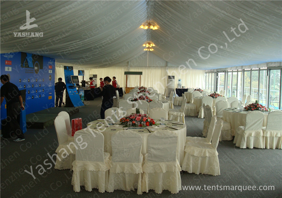 Exterior Luxury Decoration Portable Event Canopy Tent with Linings and Lights
