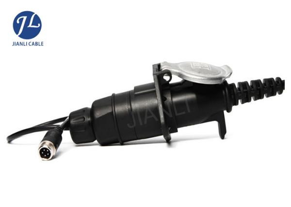 Waterproof Spiral Electrical Wire 7 Pin , Coiled Extension Cord For Vehicle