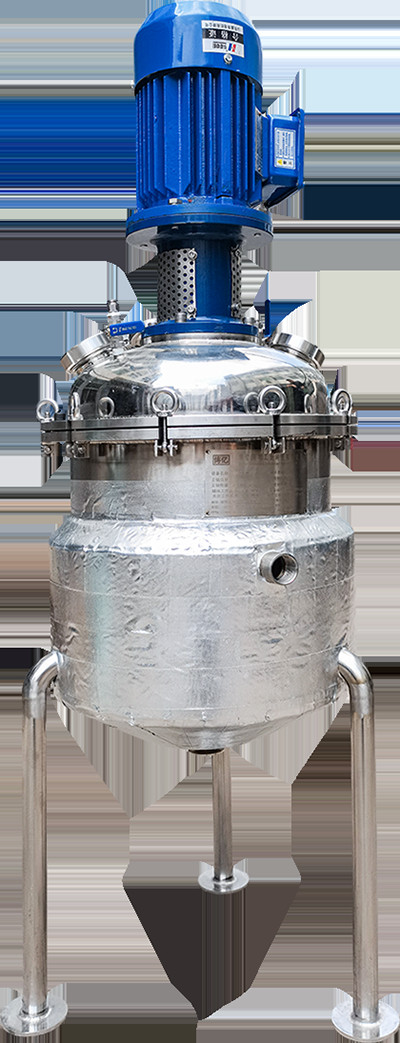 Polished Stainless Steel Mixing Bin Double Jacketed Insulation Agitation Propeller Mixing