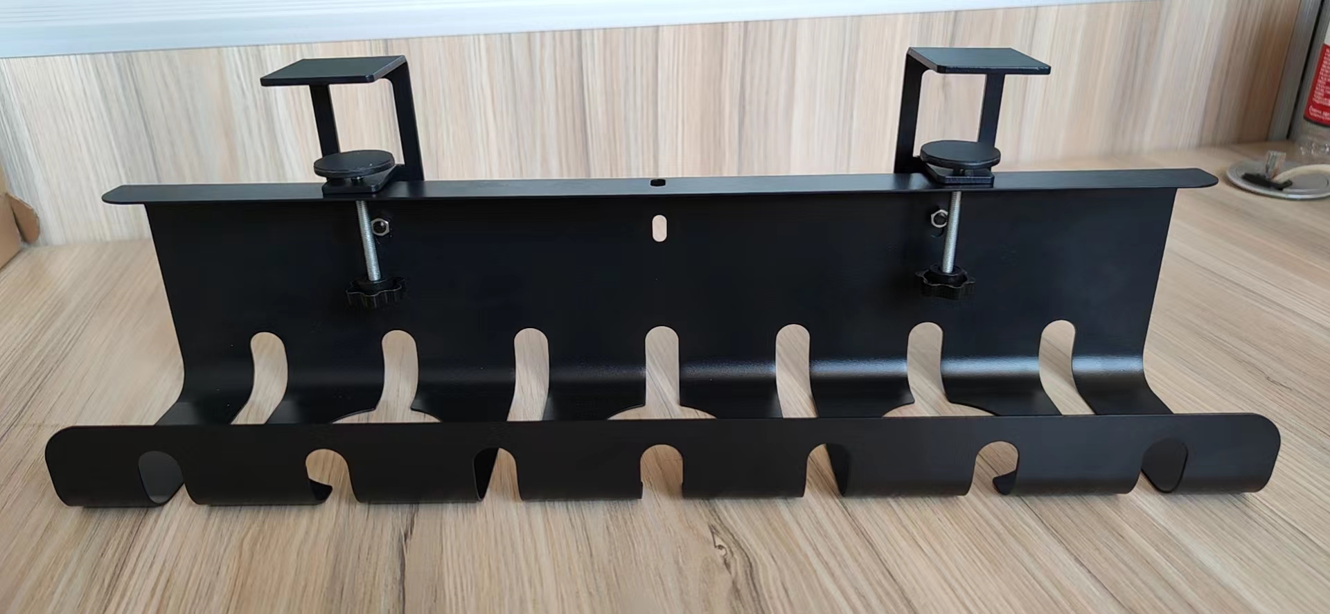 Home Office Desk Mount Cable Management Tray Non-folding Rack Storage Holders Racks