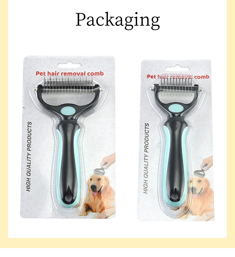 Pet Shredding Brush Portable Stainless Steel Pet Hair Remover