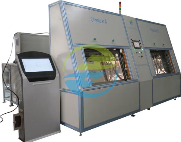 2 Stations Two Chamber Vacuum Helium Leak Detection Equipment Leak Testing