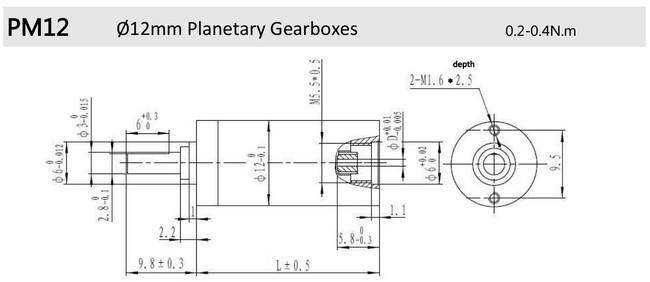 12mm planetary gearmotor