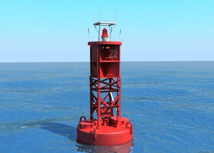 West Channel Buoy For Visual Aids , Environmental Protective Marine Marker Buoys