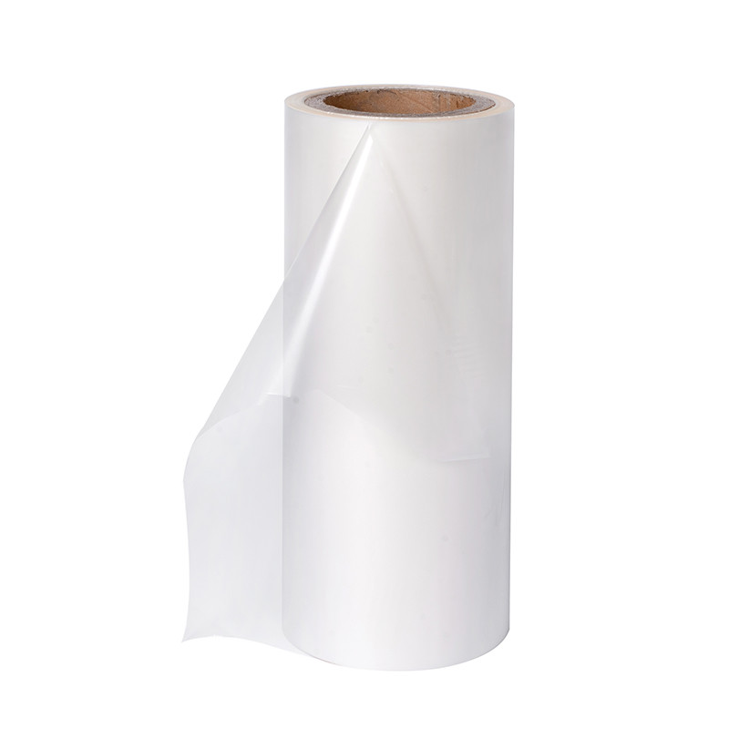 27 Micron precision-smooth vibrant-gloss BOPP surface-activated thermal-bond lamination film roll for packaging boxes‌‌