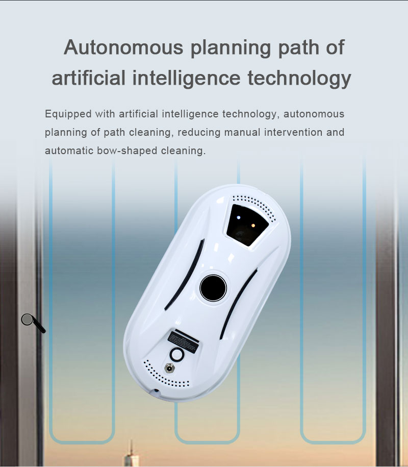 Private Mold Yes Huidi Automatic Electric Robot Window Cleaning Robot for Your Office
