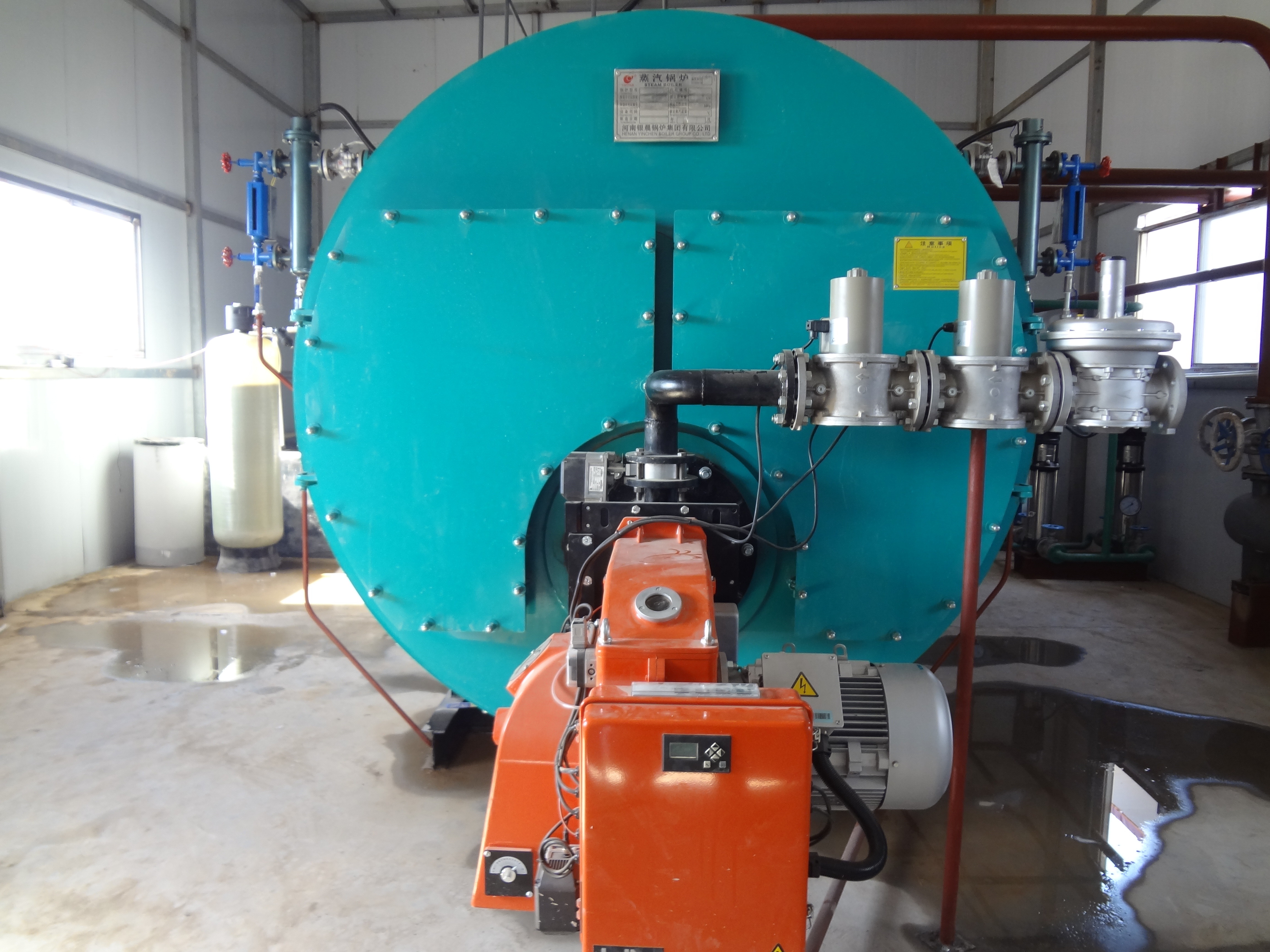 CWNS Type Oil Fired Hot Water Boiler Heating System / Fire Tube Steam Boiler
