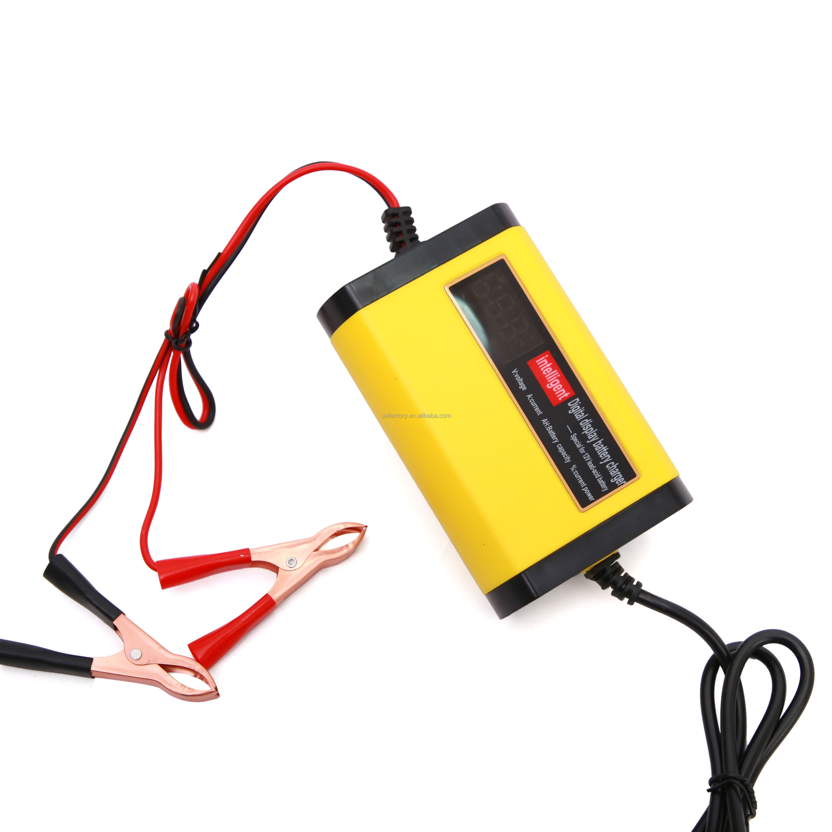 12V 2A 3A 5A 6A LCD Display Pulse Repair Mode Smart Charger Private Mold for Electric Vehicle E-bike Scooter