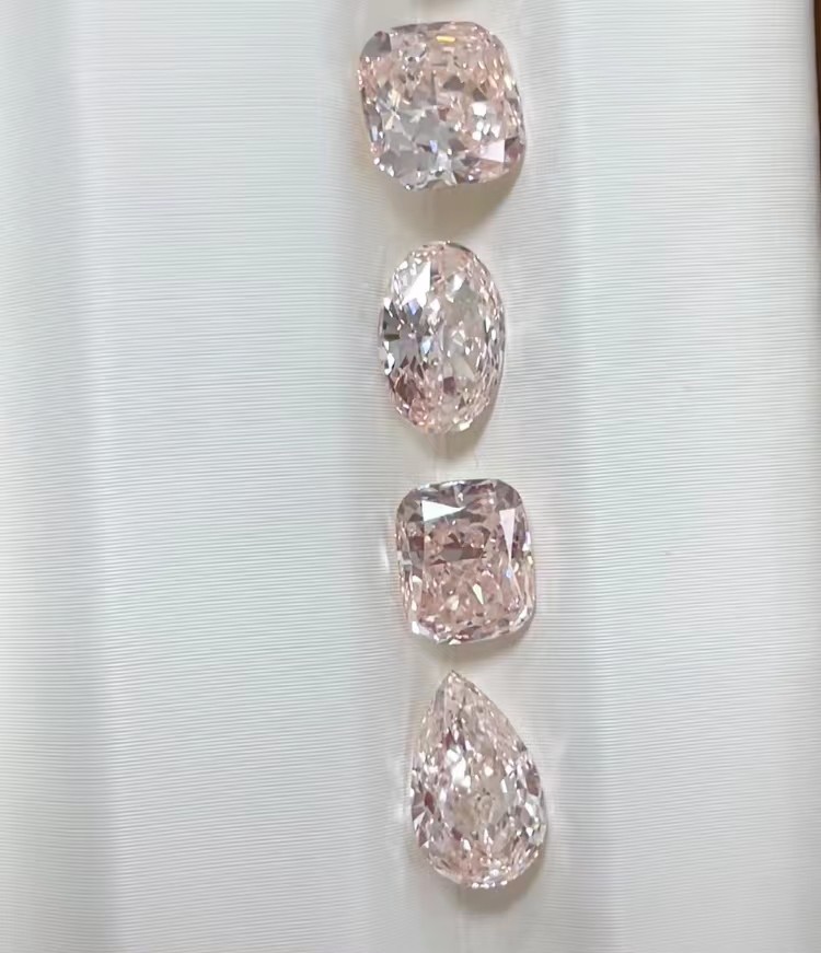 Carbon Artificial Man Made Pink Diamond 2 Carat To 2.99 Carat
