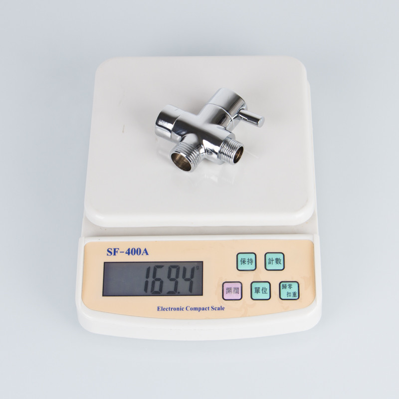 Copper Chromed Water Flow 13mm 10°C T Angle Valve