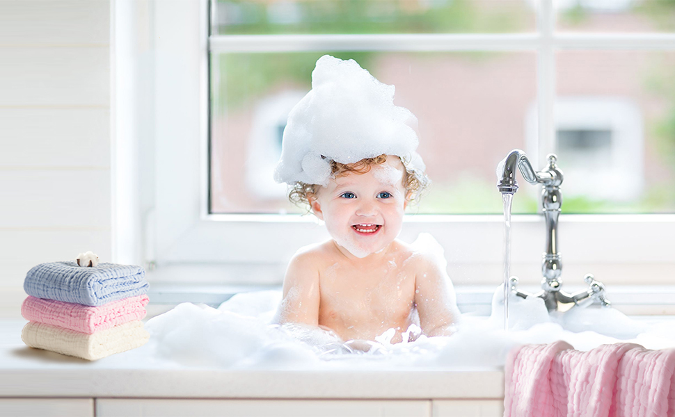 Baby Registry Must-Haves Square Baby Washcloths Set Soft and Gentle 12 x 12 inches