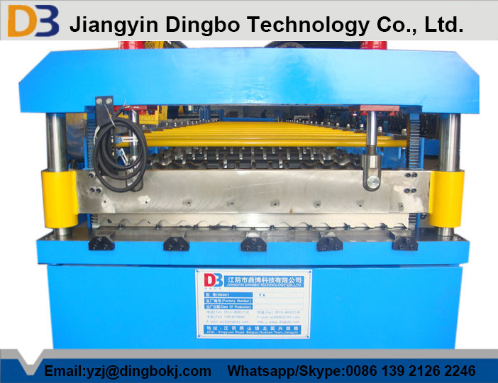 Galvanized Steel Corrugated Sheet Roll Forming Machine 0.3-0.8 Thickness