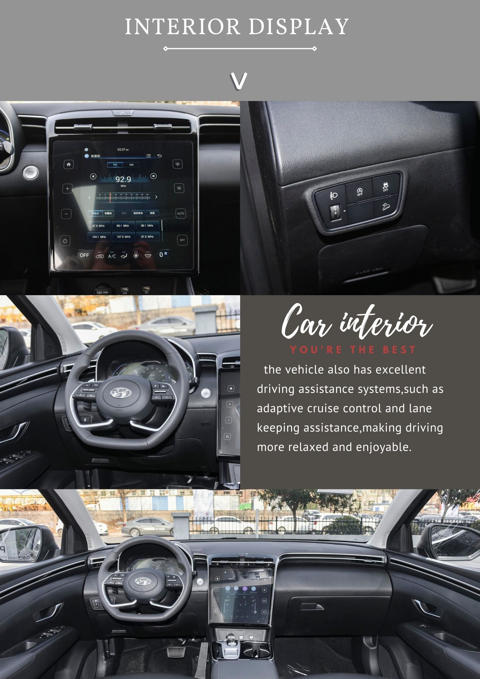 Multi-function Steering Wheel Compact SUV 2024 Beijing Hyundai Tucson 5-door 5-seater